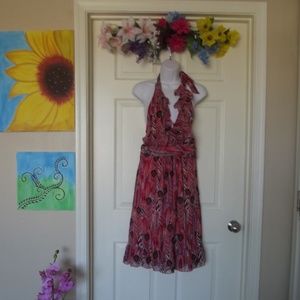 Jonathan Martin Feather Salmon Pink Summer Dress